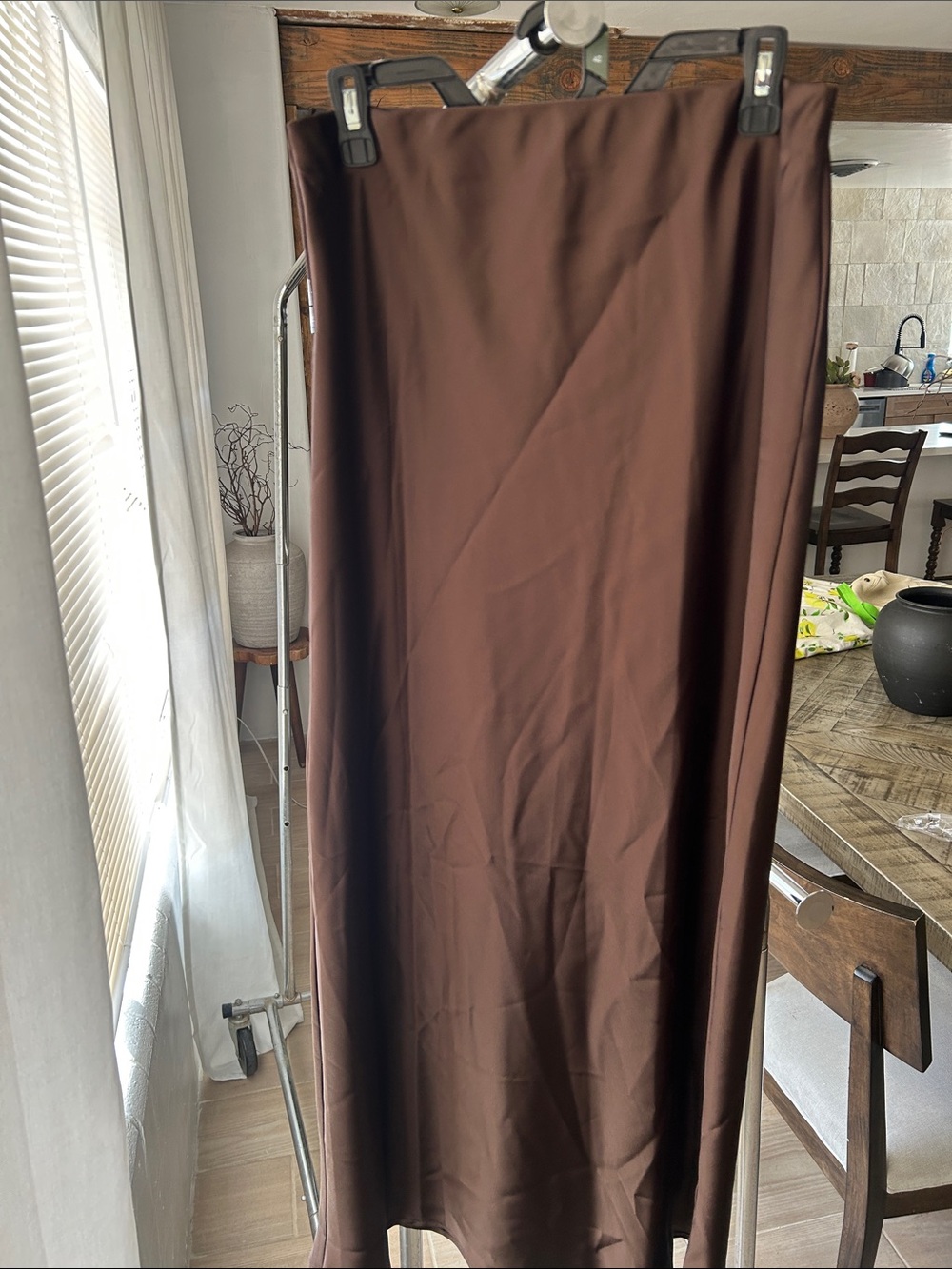 Classic Women’s Brown Midi Skirt